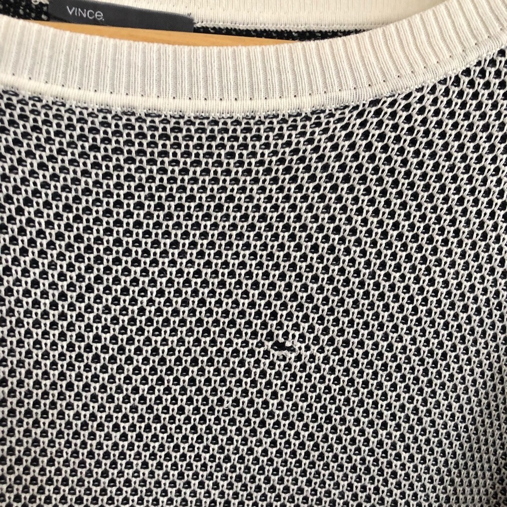 Vince black and white sweater